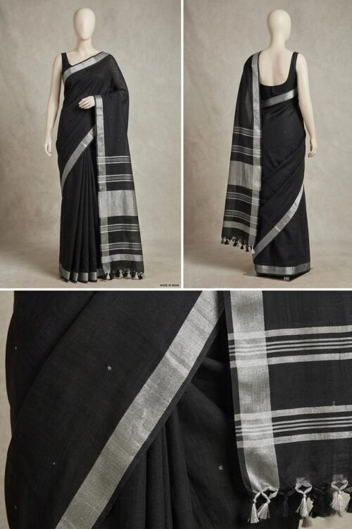 Handloom Linen Saree