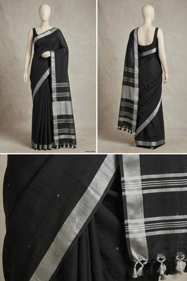 Handloom Linen Saree
